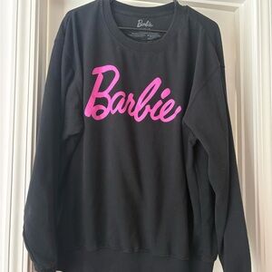 Barbie Black Sweatshirt with White Logo